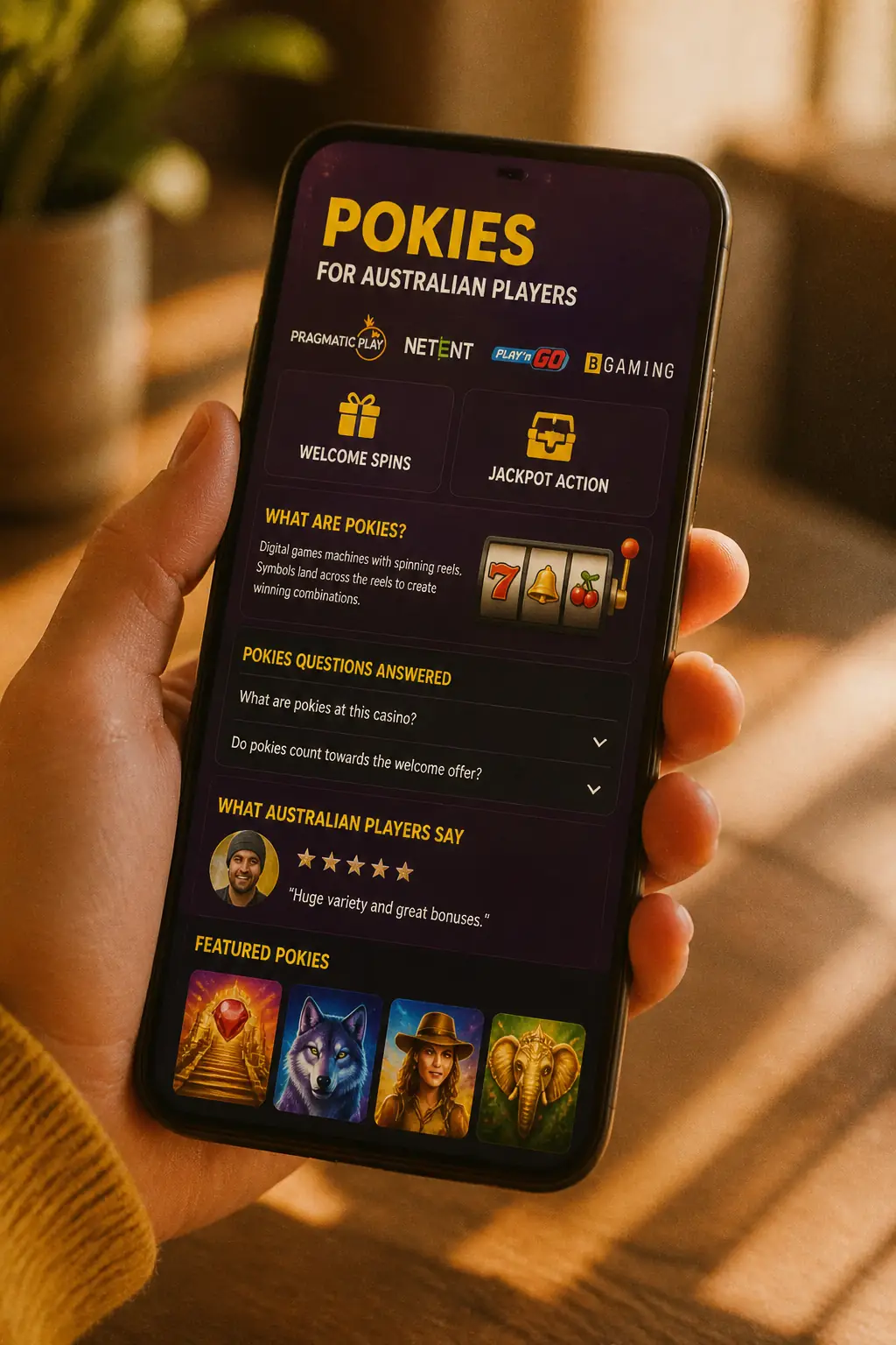 Bizzo Pokies visual guide for Bizzo Casino